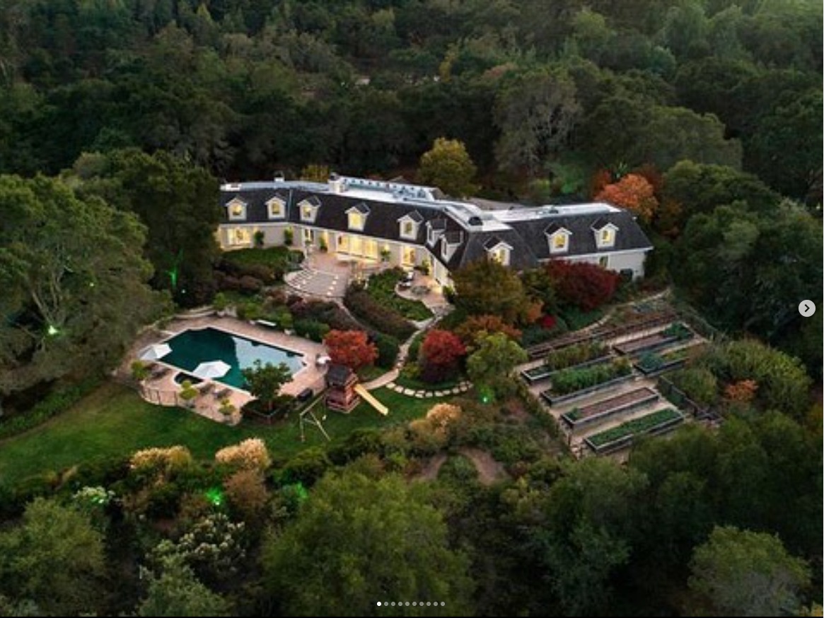 Luxury Bay Area estate surrounded by trees